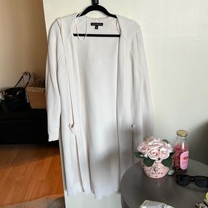 White cardigan by banana republic size large